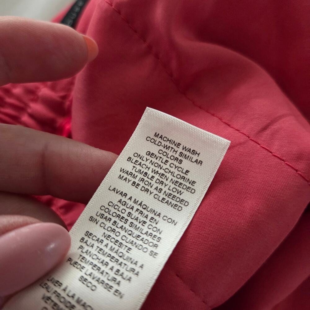 WHBM | The Wide Leg Watermelon Pink Center Press Trousers Pockets Long Tall - Picture 9 of 10